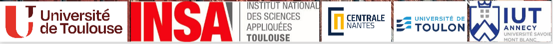 Logos des établissements partenaires de ce webinaire