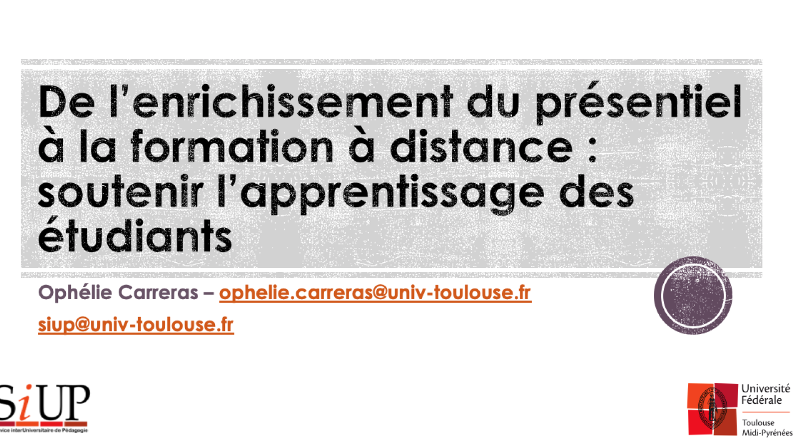 soutenir l'apprentissage des étudiants