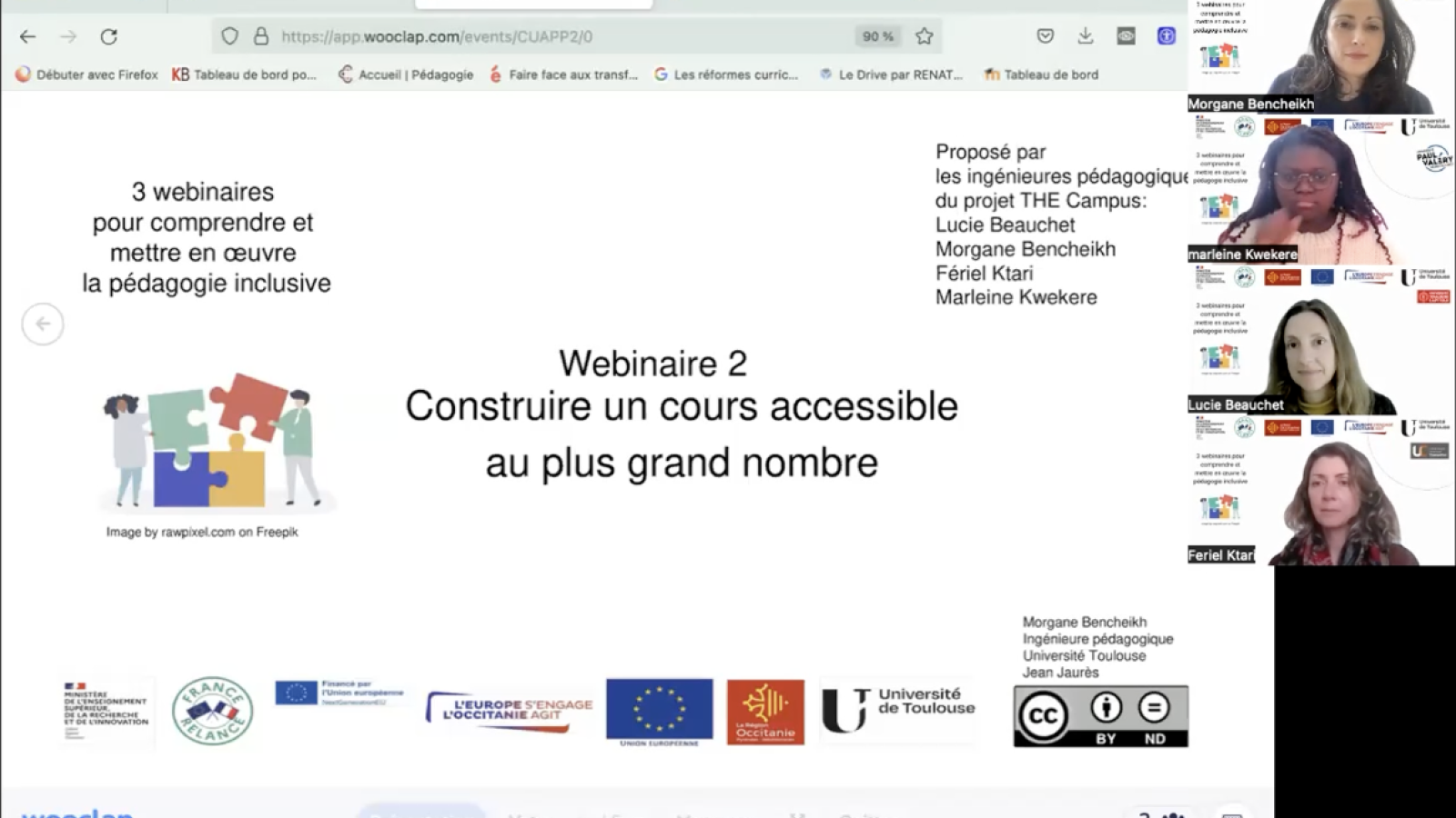Webinaire 2 Pédagogie inclusive: construire un cours accessible au plus grand nombre