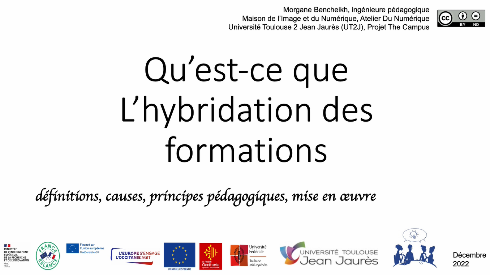 Première diapo vidéo qu'est ce que l'hybridation?