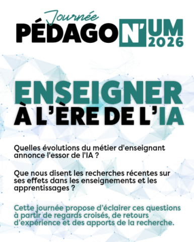 journée pédago num, extrait de l'affiche